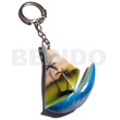 57mmx50mm colorful sailboat keychain