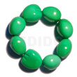 Elastic 9 pcs. kukui nuts