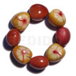 Elastic 8 pcs. kukui nuts