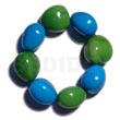 Elastic 8 pcs. kukui nuts