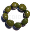 Elastic 9 pcs. kukui nuts