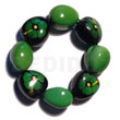 Elastic 8 pcs. kukui nuts