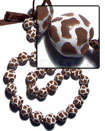 Kukui seeds in animal print