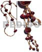 Glass beads bayong wood