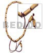 Bamboo macrame splashing wood