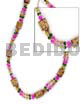 2-liner necklace mahogany in lilac