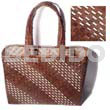 Brown banig beach bag