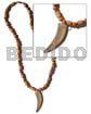 Mahogany cylinders wood beads