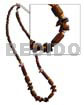 2-3mm natural brown coco heishe