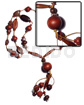 "kalandrakas"- tassled asstd. wood beads