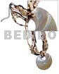 45mm round mop shell pendant