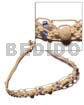 Macrame choker bonium shells