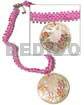 Clear pink glass beads