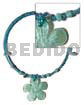 Aqua blue glass beads wire