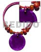 Lavender 2-3mm coco heishe choker