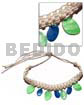 Macrame choker dangling multicolored