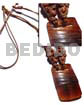 40mmx50mm carabao amber horn pendant