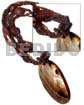 4 layers intertwined brown glass