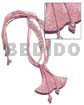 6 layers pink crème wax cord