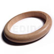 Plain Wholesale Raw Natural Wooden Blank Bangle Casing Only