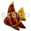 Fish handpainted wood refrigerator magnet