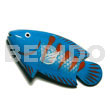 Fish handpainted wood refrigerator magnet