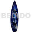 Surfboard handpainted wood refrigerator