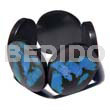 50mm round black resin