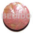 40mm round pink hammershell cracking