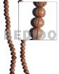 Rosewood round beads groove