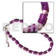 Violet 4-5mm coco heishe