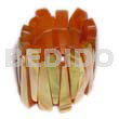 Elastic brownlip bangle resin