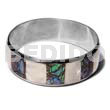 Laminated inlaid paua hammershell natural