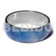 Laminated blue capiz in