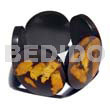 50mm round black resin