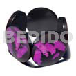 50mm round black resin