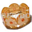 30mm round bright orange clear