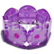 30mm round lavender clear resin