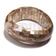 Chunky wavy bangle brownlip