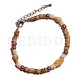 Pink luhuanus yellow nassa beads