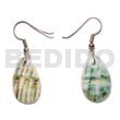 Dangling oval green shell