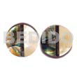 Inlaid troca and abalone round