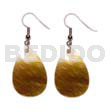 Dangling teardrop brownlip 20mmx30mm