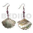 Dangling blacklip scallop 25mmx35mm