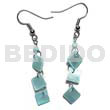 Dangling 8mm aqua blue