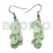 Dangling multiple pastel green round