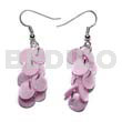 Dangling multiple pastel pink round