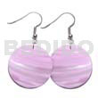 30mm pastel pink round kabibe