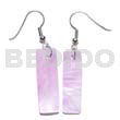 Dangling 30x10mm lilac hammershelll bar