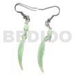 Dangling 10x40mm pastel green hammershell